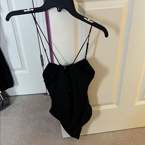 Express Black Strappy Bodysuit